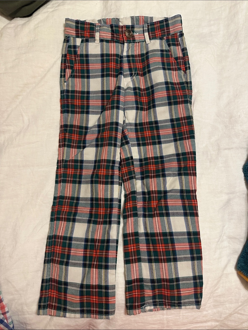 The Beaufort Bonnet Company Plaid Chinos in White, Red & Navy